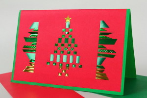 Woven paper card